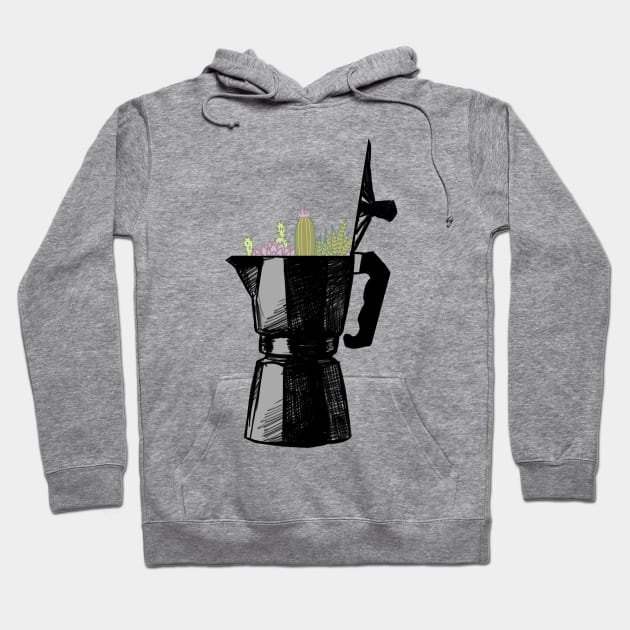 Espresso with cacti Hoodie by ddtk